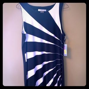 Allison Daley black and white dress